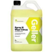 Geller Spray N Wipe Citrus Cleaner Disinfectant - 5L